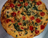 Foto del paso 5 de la receta: Tortilla de espinacas con sobrasada y tomates cherry 🍅