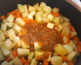 Foto del paso 7 de la receta: Rollitos de lomo con salsa de zanahoria y calabacín al curry