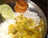 A picture of step 4 of Dal for lunch.