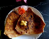 A picture of step 8 of Paneer Bhurji Paratha.