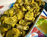 A picture of step 1 of Patra(alu vadi)Gujarati patra.