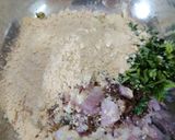 A picture of step 2 of PROTEIN SPROUT TIKKI...High Protein Pan Fried Starter for Parties...