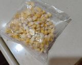 A picture of step 1 of Corn Pulao.