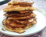 Túrós - banános amerikai palacsinta recept fázis 3 fotója