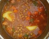 Foto del paso 5 de la receta: Sopa de lenteja con queso fresco