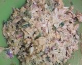 A picture of step 4 of Cabbage capsicum pakoda.
