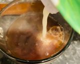 A picture of step 3 of Soya milk Sweet kettle Tea (chai) ☕️ with no sugar.