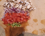 Foto del paso 1 de la receta: Claras de huevo con turky y salsa de champignones !! 😘😘👏👏