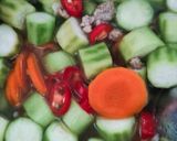 Gambar langkah 6 resipi Sayur Tumis Petola & Lobak Merah.