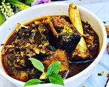 A picture of step 3 of Ram’s head pepper soup.