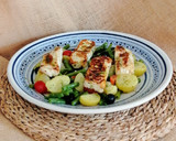 Foto del paso 12 de la receta: Ensalada templada de patata, judías y Halloumi