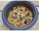 รูปขั้นตอนการทำที่ 3 ของ ข้าวหน้าไข่หม้อหุงข้าว
