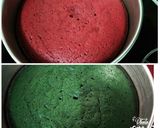 A picture of step 6 of Red & Green Velvet Cake.