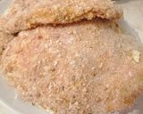 Császárszalonnával és füstölt sajttal töltött karaj rántva recept fázis 3 fotója