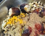 A picture of step 4 of Chawli Vangi Batata Bhaji (Traditional Cow Peas with Brinjal and Potatoes).