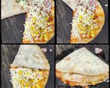 A picture of step 3 of Paneer Vegetable Pizza Tortilla Wrap.