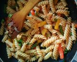 A picture of step 17 of Spicy Sweet and Sour Pasta.