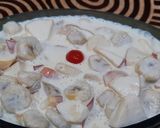 A picture of step 4 of Creamy fruit chat.