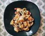 Egyszerű mediterán tészta recept fázis 4 fotója