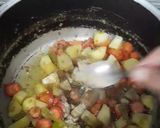 A picture of step 8 of Chinese vegetable rice (Chinese pulao).