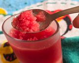 Foto del paso 6 de la receta: Heladito fácil y saludable de sandía 🍉 Sandía helada 🍉2 ingredientes 🍉🍋Paleta o polo de sandía