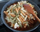 Pas rețetă Paste vegetale cu chorizo și spanac! 5 fotografie