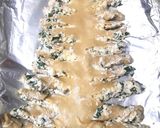 A picture of step 6 of Cream Cheese Christmas Tree Bread Sticks.