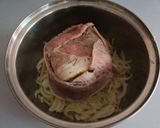 Foto del paso 8 de la receta: Guarnición de verduras salteadas con lomo de cerdo mechado 🔥