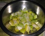 A picture of step 1 of Aam ka meetha achar.