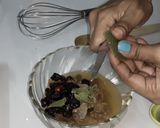 A picture of step 1 of Eggless Christmas Fruit Cake.