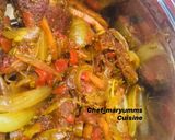 A picture of step 8 of Spicy pepper chicken by Chef_Maryumms_cuisine🌸.