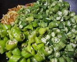 A picture of step 2 of Behndi Masala.