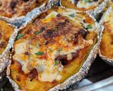 Foto del paso 12 de la receta: 🥔🧀Papas rellenas con carne y vegetales, gratinadas con queso 🧀🥔