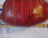 A picture of step 2 of Loaded Hasselback Potatoes.