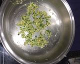 A picture of step 1 of Corn palak bites.