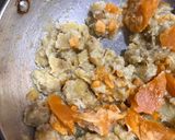 A picture of step 2 of Sweet potato halwa.