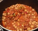 A picture of step 6 of Diced Turkey with Chorizo and Chickpeas.