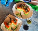 ট্রাই কালার সুজি ধোকলা (Tri colour semolina dhokla recipe in bengali) রেসিপির ধাপ 10 ছবি