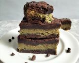 Foto langkah ke 9 dari resep Brownies Kunafa Pistachio.