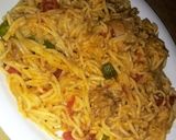 A picture of step 9 of Chicken Chowmein 😋.
