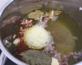 Foto del paso 1 de la receta Risotto de jamón y champiñones improvisado