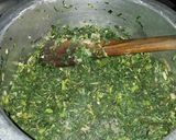 A picture of step 4 of Kanzera (Collard Greens) with Mchicha (Aramanth) #vegescontest#.