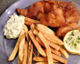 Une image de l'étape 4 de Fish and chips sauce tartare.