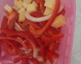 Foto del paso 4 de la receta: Filete empapelado relleno de pimientos
