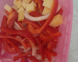 Foto del paso 4 de la receta: Filete empapelado relleno de pimientos