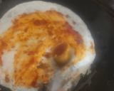 A picture of step 2 of Schezwan noodles dosa.