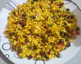 A picture of step 3 of Bombay bhel.