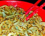 A picture of step 6 of Mike's Spicy Asian Garlic Udon Noodles.