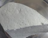 A picture of step 1 of Kashmiri Lal Paneer.