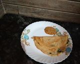 A picture of step 4 of Toor dhal chila.